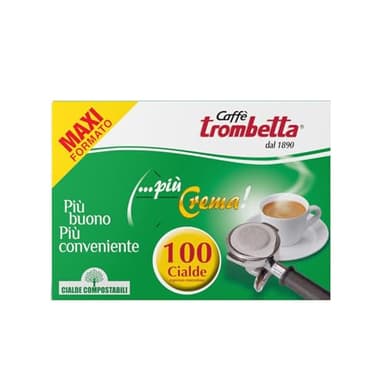 Caffè Trombetta In Cialda ESE, Più Crema - Confezione da 100 Cialde