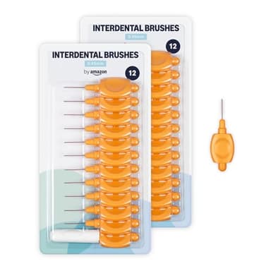 By Amazon Spazzolino interdentale, 0,45 mm, 24 pezzi, arancione