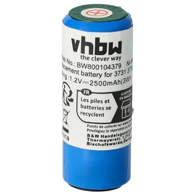 vhbw batteria compatibile con Braun Oral-B Sensitive, Sonic Complete, TriZone spazzolino elettrico (2500mAh, 1,2V, NiMH)