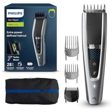 Philips Hair Clipper Serie 5000 Regolacapelli Con Tecnologia Trim-n-Flow E DualCut (modello HC5630/15)