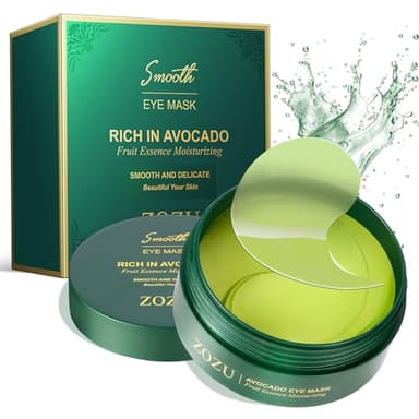 Patch Occhi Con Avocado 60 PCS, Patch Occhiaie e Borse, Combatti Delle Occhiaie,Del Gonfiore,Delle Borse e Delle Rughe, Rinfresca e Rinnova La Tua Pelle Con La Ricchezza di Avocado