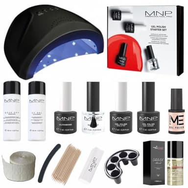 kit Semipermanente Unghie Professionale MesaudaMNP Starter Kit Gel Polish 7ml + Fornetto Led 48watt e Accessori - Kit Smalto Semipermanente Unghie, Omaggio Smalto 5ml e Olio Cuticole Altéax
