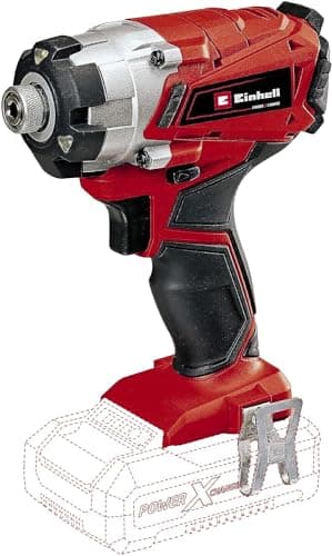 Einhell TE-CI 18/1 Li-Solo Avvitatore a impulsi a batteria Power X-Change (18V, giri al min. 0-2300, torsione 140Nm, attacco bits esagonale, 3 luci, senza batteria e caricabatteria)