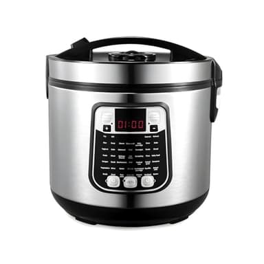 Wintem Robot da Cucina Elettrico Multifunzione 5L 930W - Volume Lavoro 4L - Dimensioni Compatte 28x26,5cm - 45 Programmi di Cottura Predefinita - Pentola Antiaderente - Display LED - Facile da Usare