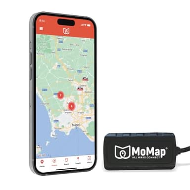 MoMap Start 4G – GPS Tracker per Auto e Moto | Blocco Automatico dell’avviamento dopo 30 secondi | Monitoraggio dello Stato della Batteria | App 100% Italiana e Supporto Clienti 100% Italiano
