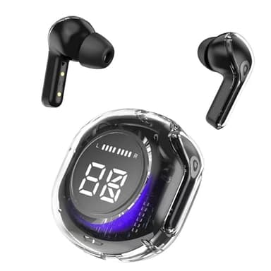 Cuffie Bluetooth, Auricolari Bluetooth 5.3, Cuffie Wireless con LED Display 4 Mic, Cuffie in Ear 36 Ore di Riproduzione, Cuffie Senza Filo HiFi Stereo IP7 Impermeabili per iOS & Android