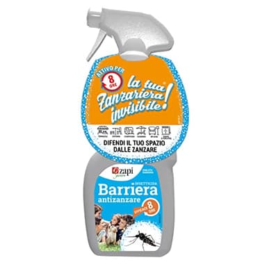 ZAPI Garden Insetticida Barriera Anti Zanzare - Barriera Insetticida Liquido, Insetticida Liquido Azione Immediata e Prolungata, Insetticida Zanzare, Insetticida Esterno, 750ml