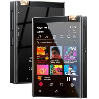 Lettore MP3 HiFi, Oilsky 80GB(16+64) Spotify MP3 con Bluetooth e WiFi, 2,8'' Lettore di Musicale Digitale 512DSD ad Alta Fidelità Senza Perdite (Android 9.0)