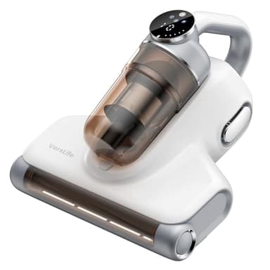 VersLife M6 Battimaterasso senza Fili, Sterilizzazione UV, 18000Pa Potente Aspirazione, Rimuove il 99,9% degli Allergeni, per Materassi, Letti, Divani e mobili Imbottiti, Ricarica di Tipo C