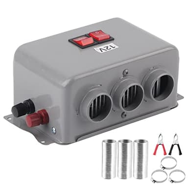 Riscaldatore per Auto 12V, 600W-800W Riscaldatore per Auto 3 Fori Sbrinatore per Parabrezza Riscaldatore Automatico per Ventola Sbrinatore Riscaldatore Invernale Riscaldatore Rapido Riscaldatore Antig