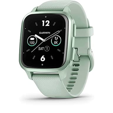 Garmin Venu Sq 2, Smartwatch, Display 1,4" AMOLED, GPS, Cardio, SpO2, 25+ App Sport & Fitness, Workout, Garmin Coach, Garmin Pay, Autonomia fino a 11 giorni (Metallic & Cool Mint)