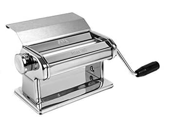 Marcato Macchina per la Pasta Atlas 180 Slide, Pasta Maker, Sfogliatrice per Pasta Fresca, in Acciaio Cromato, per Lasagne e Panificati. Made in Italy.