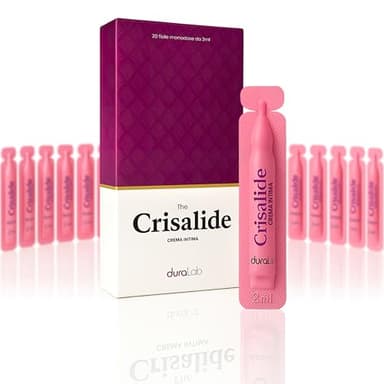 CRISALIDE Crema Intima Donna 20 Fiale Monodose da 2ml Prurito Intimo, Secchezza Vaginale, Bruciore e Cattivi Odori - Idratante, Lubrificante e Deodorante - Con Acido Ialuronico - Ideale in Menopausa