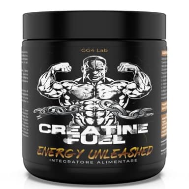 Pre Workout con Creatina | Citrullina | Beta Alanina | Caffeina 300g - Integratore Palestra con Glutammina- Energia Senza Precedenti con le Proteine in Polvere GG4Lab®