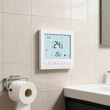 Termostato Wi-Fi a batteria, controllo per caldaia a gas, per termostato Tuya programmabile tutti i giorni, con display touchscreen e accesso remoto