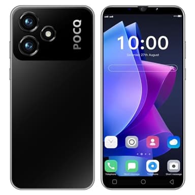Smartphone Offerta del Giorno, 5.0 inch IPS Display, 16G ROM 128GB Espandibili Cellulare, Android 9.0, Dual SIM Economici Telefoni Mobile ，3G Cute Cellulari (M6Pro-Black)