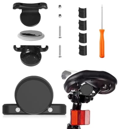 Supporto per Bicicletta per AirTag, Supporto da Bicicletta per AirTag Tracker, Universale Impermeabile Antifurto AirTag GPS Tracker Staffa Accessori per Bicicletta Nascosto Sotto la Sella Della