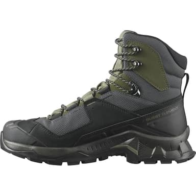 Salomon Quest Element Gore-Tex Scarpe Impermeabili Escursionismo da Uomo, Ispirazione Atletica, Stabilità su Tutti i Terreni, Black Deep Lichen Green Olive Night, 44 EU