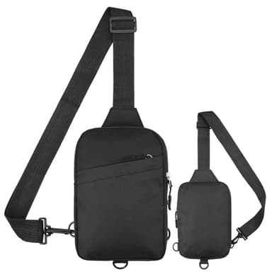 Hejo Zaino Monospalla uomo Piccolo, Zaino Monospalla, Borsa per il Petto, Zainetto Monospalla Piccolo, Zaino Tracolla Uomo per Escursioni all'aperto (Fibbia Multifunzionale)