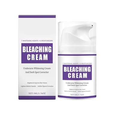 Rimozione di macchie scure per corpo, crema sbiancante per la pelle con vitamina C per la zona intima, sbiancante crema per ascelle, ginocchia, gomiti, interno cosce e zona bikini (50 g)