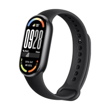 XIAOMI Smart Band 10 Bracciale Fitness, smartwatch, autonomia di 21 gg, ricarica rapida, 150+ modalità sportive, monitoraggio benessere e sonno, HyperOS 2.0, resistenza all'acqua 5 ATM, Bussola, Nero