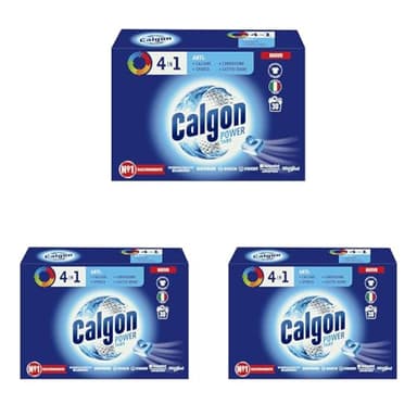 Calgon Powerball Tabs Anticalcare Lavatrice 1 Confezione da 90 Pastiglie