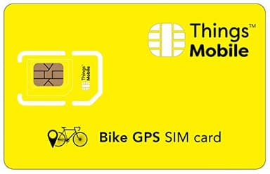 Scheda SIM per GPS Tracker per bicicletta -Things Mobile - Copertura globale, rete multi-operatore GSM/2G/3G/4G LTE senza costi fissi, senza scadenza con tariffe competitive. 10 € di credito Incluso