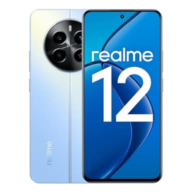 realme smartphone 12 4G 8+256 GB, SUPERVOOC da 67 W, Processore Snapdragon 685, Display AMOLED da 120 Hz, Fotocamera Sony LYT-600 OIS, Batteria di lunga durata da 5.000 mAh, Skyline Blue(no adapter)