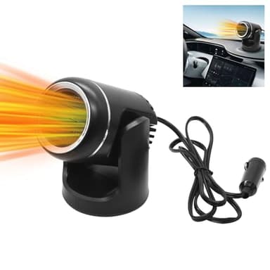 Horuili® Riscaldatore per Auto, 12V 120W Sbrinatore per Auto, 2 in 1 Riscaldatore per Sbrinamento Ventola Riscaldatore, Ventola per Auto Portatile, Sbrinatore per Parabrezza Ruotabile per Auto SUV