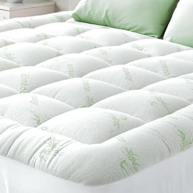 Niagara Topper singolo 80 x 190 cm in bambù - Traspirante e fresco, progettato per alleviare il mal di schiena - Il coprimaterasso con tasca profonda si adatta a materassi 20x50 cm