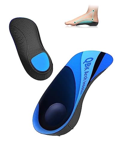 Plantari Ortopedici, QBK Plantari Anti Dolore，Correggere Piedi Piatti, Tendinite del Tendine d'Achille, Gambe a Forma di O-X, Sperone Calcaneare con 3/4 Solette Ortopediche S
