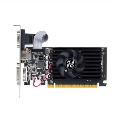 Nuwo Scheda Grafica GT610 GT 610 2 GB DDR3 64 bit 810MHz, Scheda Video GPU per PC, DVI, HDMI, VGA, PCI Express 2.0, Supporta DirectX 11, Bulk