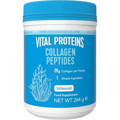 Vital Proteins Collagen Peptides, integratore collagene idrolizzato in polvere, inodore e insapore, per pelle, capelli e unghie, 20g di peptidi di collagene bovino per porzione, 264g