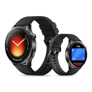 XIAOMI Watch 5 Smartwatch 47 mm, Google Wear OS, NFC Pay, AI, Gemini, display AMOLED da 1,54'', durata della batteria di 6 giorni, GPS fitness tracker, controllo gestuale, Solo per Android, Nero
