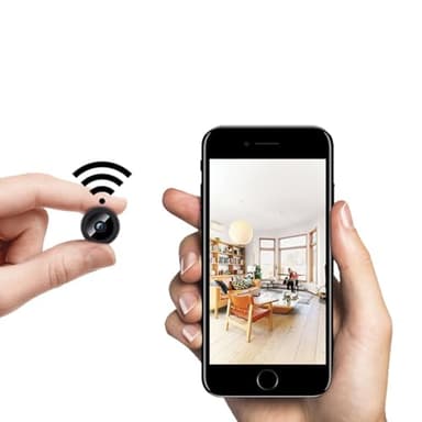 Telecamera Spia Nascosta Wifi 1080P Interno Mini Telecamera Videocamera Sorveglianza Senza Fili Telecamera di Sicurezza Microcamere Spia per Casa Spy Cam con Rilevamento di Movimento Controllo app
