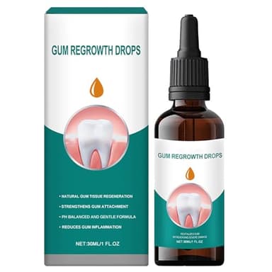 Gel rigenerante gencives,Gocce per trattamento gengive, Gocce di ricrescita delle gengive, Gocce di ringiovanimento delle gengive, ripristino delle gengive e gocce, 30 ml