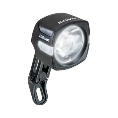 SIGMA EOX FL 100 | Illuminazione per e-bike | Luce per e-bike con 100 LUX e LED OSRAM | Montaggio rapido | Visibilità laterale