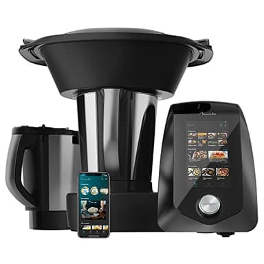 Cecotec Robot di Cucina Multifunzione Mambo 12090 Habana. 1700 W, App, Display TFT, 30 Funzioni, Bilancia, Caraffa in ceramica e Caraffa in acciaio inossidabile lavabile in lavastoviglie