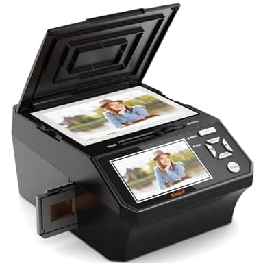 Scanner per film e foto con schermo LCD da 5 pollici, scanner per diapositive e negativi converte 135/110 negativi e diapositive, foto, biglietto da visita in foto digitali da 22 MP, scheda SD da 8 GB