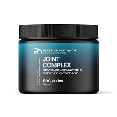 Joint Complex con Glucosamina, Condroitina, MSM e Vitamina C – Integratore per Articolazioni, Cartilagini e Ossa – 120 Compresse - Platinum Nutrition