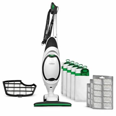 AMG Shop Online Aspirapolvere FOLLETTO VK150 + 12 SACCHETTI + PROFUMINI + GRIGLIA, Con Motore 60.000 giri/min, Emissione Polveri 0,0001 mg/m³, Sacco 2,5 L, PESO: 3 Kg