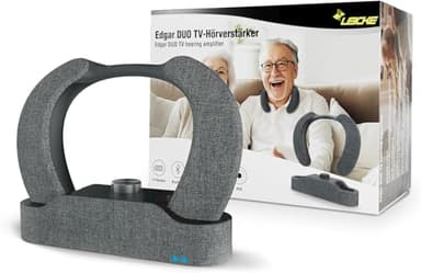 LEICKE Cuffie TV wireless per anziani – Bluetooth 5.3, stazione di ricarica, ingressi HDMI/AUX/ottico, con amplificatore audio