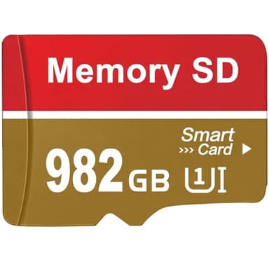 Ziemiaf Scheda SD 982GB Velocità Veloce SD Card Metallico Grande Magazzino Scheda TF Impermeabile Memorizzazione dei Dati per Telecamera, Registratore per Auto