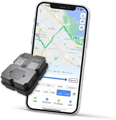 GPS Tracker Power Finder,up to 30 Days Battery Life, Magnetic GPS Tracking for Cars, Boats or Trucks, Tracking Device for Vehicles with Location, Route & Speed Monitoring (S20 Pro 7500mAh(90days))