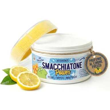 BETTI CLEAN - SMACCHIATONE Smacchiatore Bucato a Secco in Crema, Smacchiatore Sedili Auto, Divani, Tessuti e Tappezzeria. Sbiancante, Detergente Universale Istantaneo. (250ml)