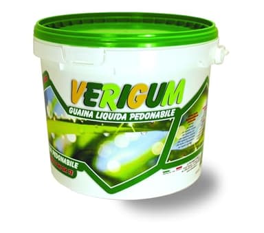 Laiv VERIGUM - Guaina Liquida Pedonabile Impermeabilizzante e Anticrepe, Facile da Applicare, Elastica e Resistente, Ideale per Superfici Esterne - Trasparente 4 kg