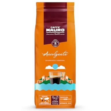 Caffè Mauro Torrefazione - Miscela Avvolgente - Intensità 8/10 - Caffè in grani confezione 1 Kg