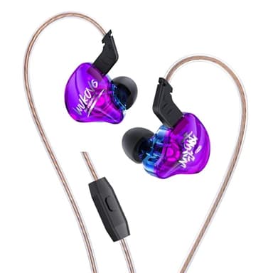 Yinyoo KBEAR MONKIE K01 - Auricolari in-ear con cavo, 1DD, leggeri, con spina da 3,5 mm, bassi immersivi HIFI, compatibili con PC, PS5, Xbox, Switch