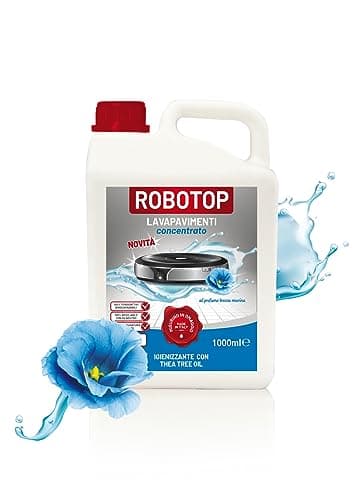 ROBOTOP - detergente robot lavapavimenti - superprofumato- igienizzante (1 LT + 100 ML IN OMAGGIO) (BREZZA MARINA)