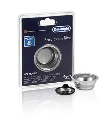 Filtro Caffe 1 Una 2 Tazza Compatibile con DeLonghi per Macchina da Caffè Dedica Distinta Scultura Icona EC680 EC685… (Filtro 2 Tazze)
